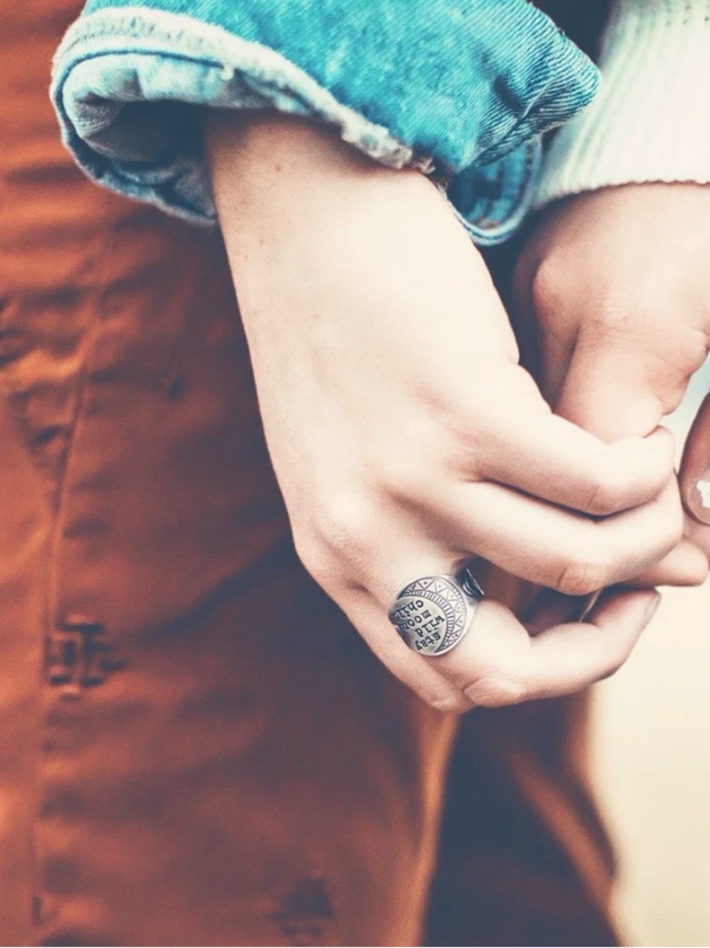 💥3/$28 New Stay Wild Moon Child Bohemian Vintage Style Moon Phase Signet Ring - Picture 6 of 16